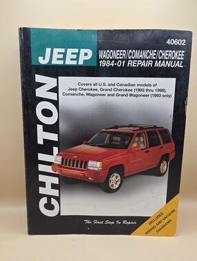 Chilton JEEP Wagoneer Comanche Grand Cherokee 1984-1998 Repair Manual 40602